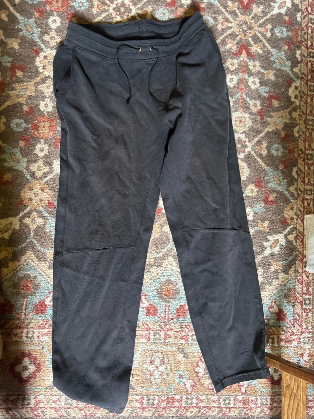 Men's Black Drawstring Casual Pants